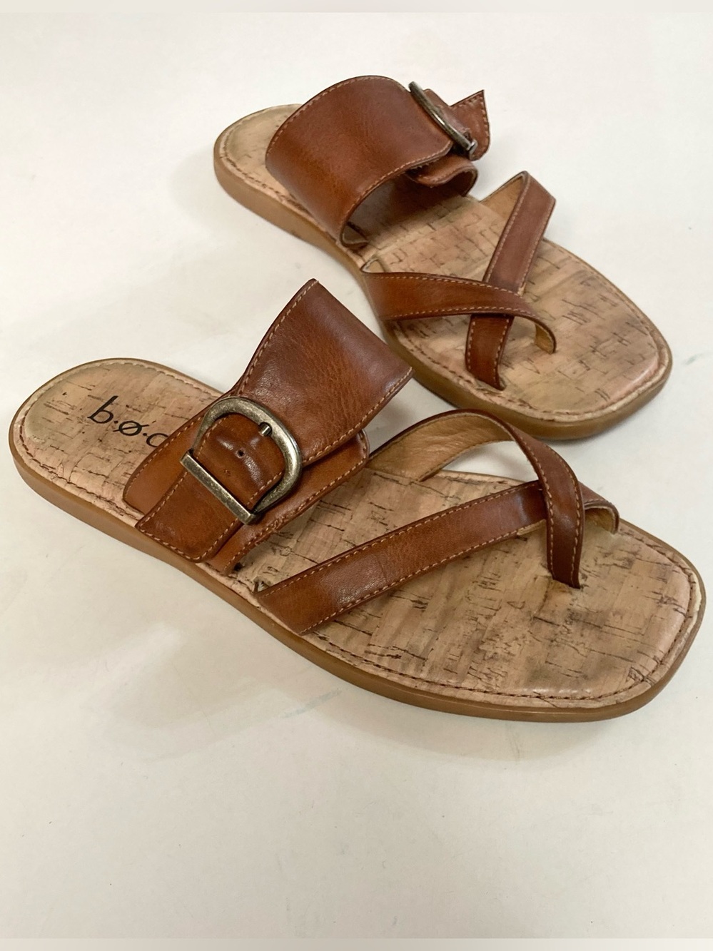b.o.c. Brown Leather Sandals